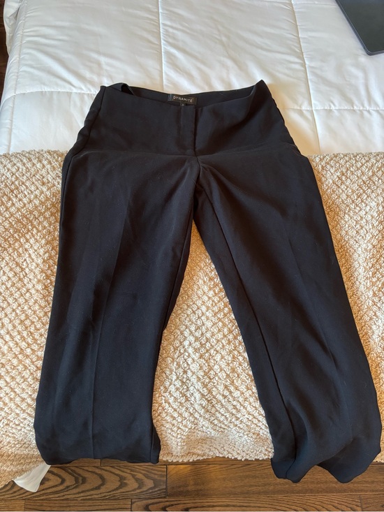 Dynamite Pants - Dynamite Black Low Rise Wide-Leg Trousers